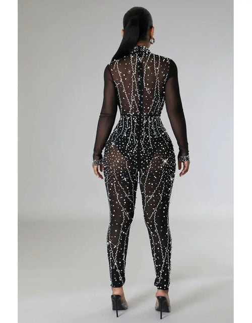 Load image into Gallery viewer, Sheer MeshSee Through Jumpsuit
