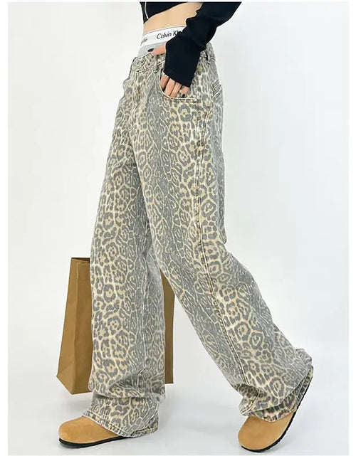 Load image into Gallery viewer, Leopard Print Wide Leg Pants For Women
