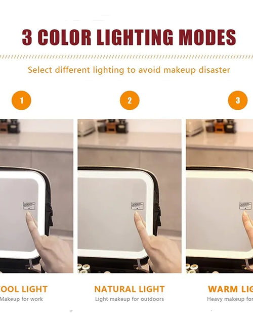 Load image into Gallery viewer, LED Light Cosmetic Bag
