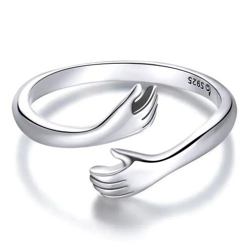 Load image into Gallery viewer, Sterling Silver Embrace Ring Hug
